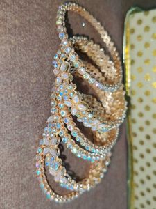 Sparkling Beaded Bangles Set