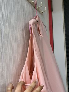 Elegant Peach Cold Shoulder Top