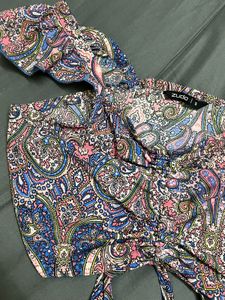 Paisley Print Crop Top - FREE SHIPPIN