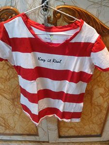 Red & White Striped T-Shirt
