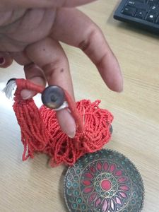 Red Beaded Necklace