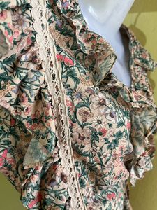 Floral Print Wrap Mini Dress