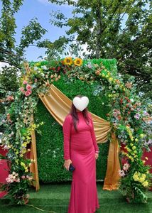 Elegant Magenta Gown