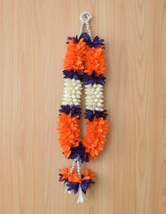 Orange & Purple Flower Garland