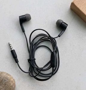 3 Pairs Wired Earphones - Black, White, Red