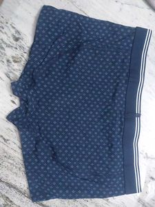 M&amp;S Men's Navy Blue Patterned Briefs