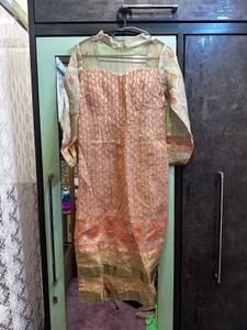 Adaah Chikankari Embroidered Embellishment Suit