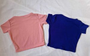 Combo Pack: Pastel &amp; Royal Blue Crop Tops