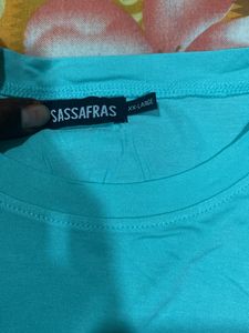 Crop Top In Sea Green Colour