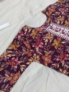 Floral Print Kurta