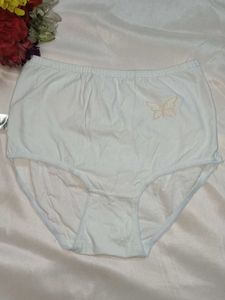 Comfortable White Briefs with Butterfly Detail