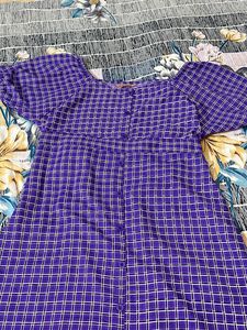 Beautiful Purple Colour A Line Dress