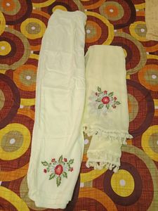 Beautiful Kurta Set With Flower Embroidered