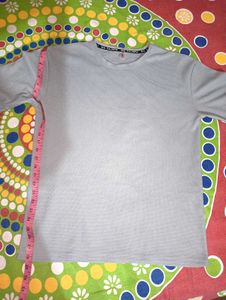 Men's Grey Waffle Knit T-Shirt