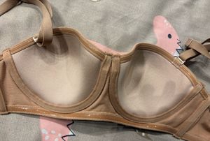 Strapless Comfortable Beige Bra