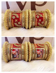 Personalized Bridal Bangles with Photos