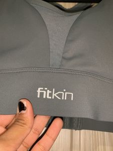 Fitkin Sports Bra Padded Sea Green Size M/ 32B