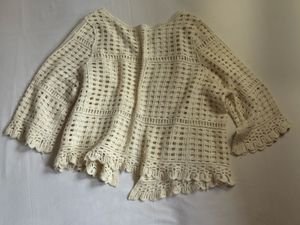 Cream Crochet Cardigan