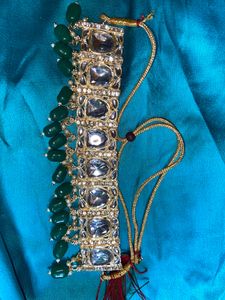 Olive Green Colour Choker Set