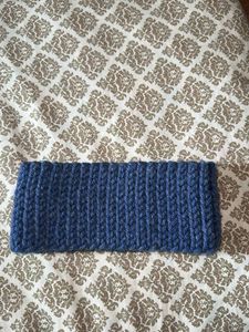 Blue Knitted Headband