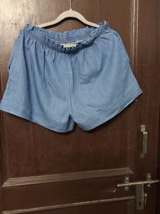 Cotton/Denim Cotton ShortsBrown Short Waist- 32'De