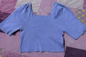 Cute Lavender Crop Top