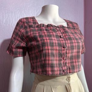 Cotton Cropped Tops
