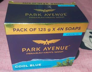 PARK AVENUE Premium Men's Soap Cool Blue Pack Of 4