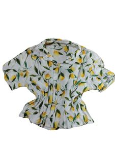 CLEARANCE SALE!!!😝🥳Lemon Print Button-Up Shirt