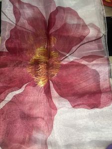 Elegant Floral Print Saree