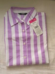 Striped Button-Up Shirt