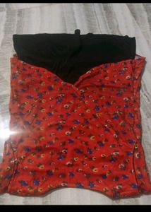 Floral Print Layered Top