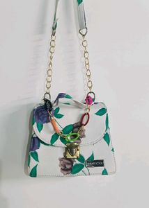 multicolored sling Bag
