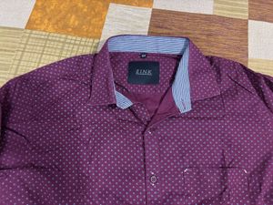 Stylish Maroon Printed Shirt