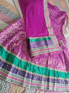 Brocade Lehenga With Dupatta