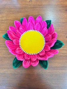 Vibrant Pink Flower Showpiece