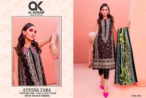 Patchwork unstitched cotton dress materi