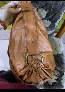 Brown Leather Hobo Bag