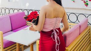 Sheer Ruched Pink Top