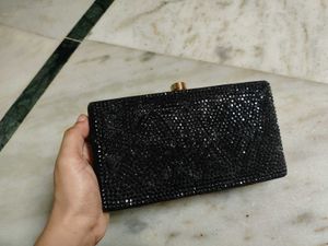 Sparkling Black Clutch Bag