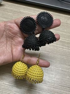 unused Jhumka Earrings Set