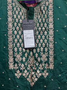 Emerald Green Embroidered gown