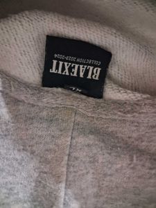 BLAEXIT Oversized Grey Hoodie Y2k