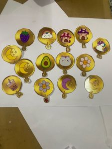 ✨ Cute Gold Aesthetic Journal Stickers | Handmade
