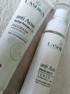 Lashika Anti Acne Face Wash &amp; Toner