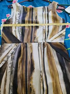 Abstract Print Sleeveless Dress