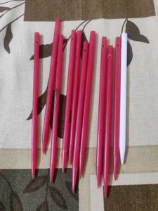 Eleven plastic hair sticks for bun (juda)