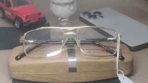 Stylish Gold Frame Eyeglasses