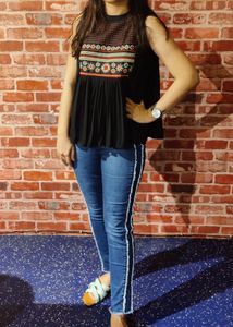 Dolla Branded Korean Stylish Black Top