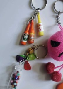 Assorted Fun Keychains 10pcs set